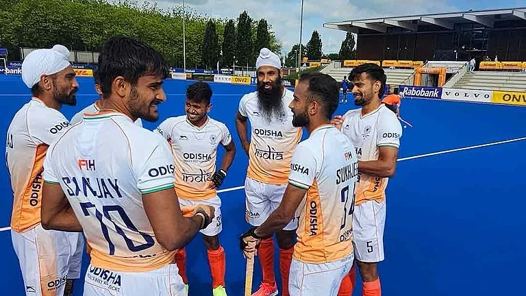 India National Hockey Team at Paris Olympics 2024. - X | Hockey India